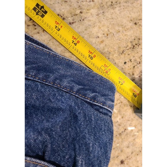 Vintage LL Bean Womens Size 16 P Relaxed Fit Plaid Cotton Lined Jeans Double L - Picture 5 of 16